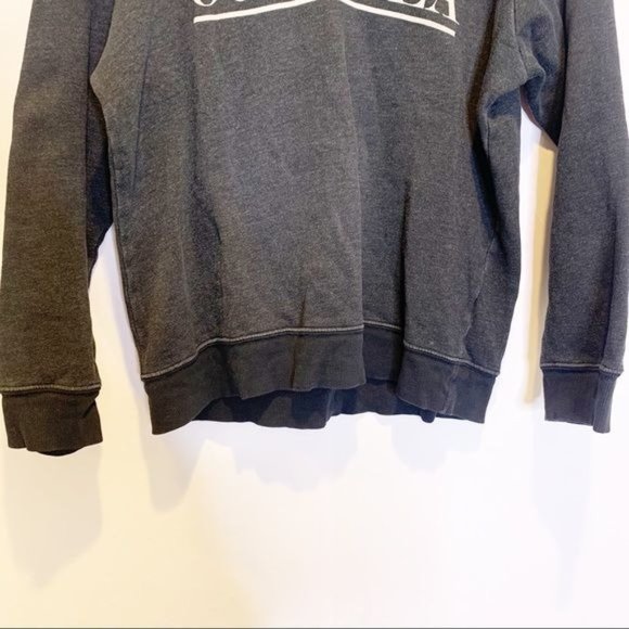 Wildfox Dark Grey Oo La La Graphic Front Long Sleeve Crewneck Sweatshirt Small - Picture 5 of 11